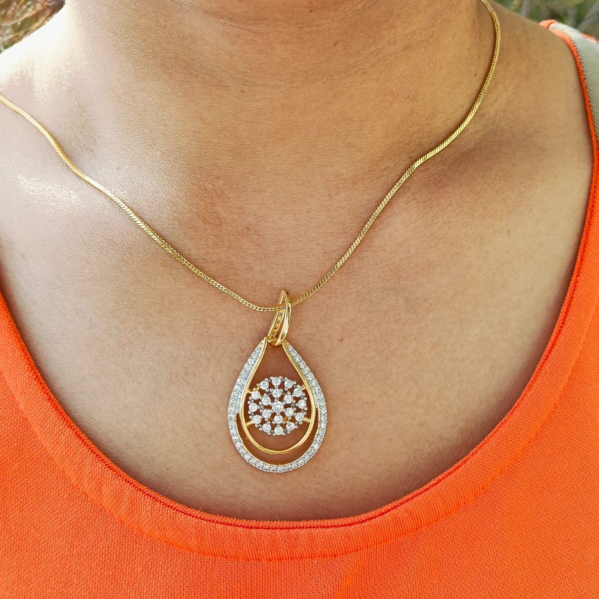 PJ 22k Glided Orbit Pendant Set