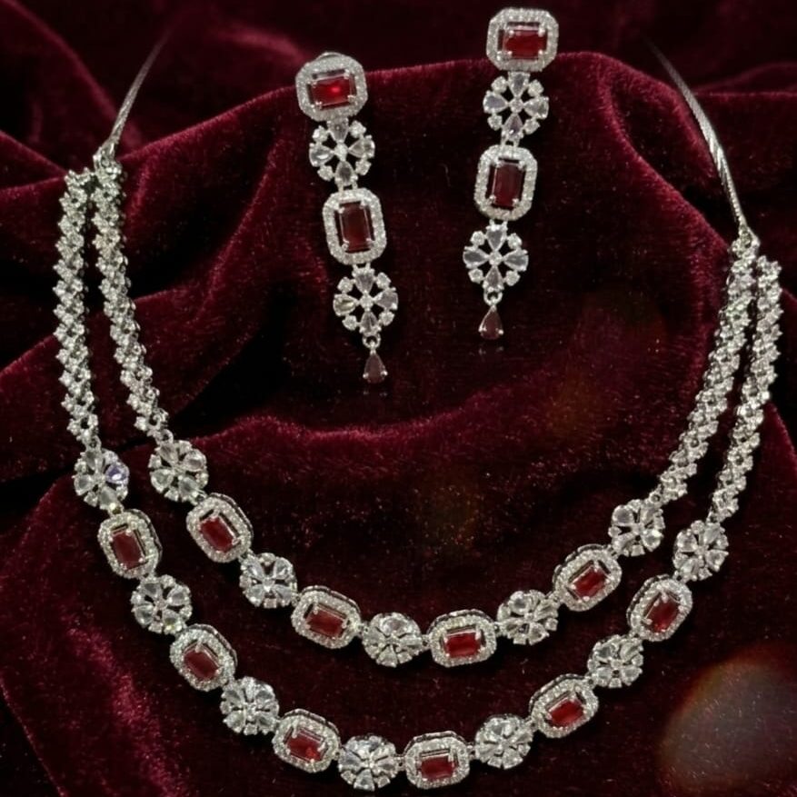 PJ Two Strand Layered necklace Set