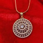 PRAREKA Emerald Vortex Spiral Pendant Set