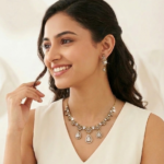 PRAREKA Floral Crystal Drop Set