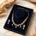 PRAREKA Floral Crystal Drop Set