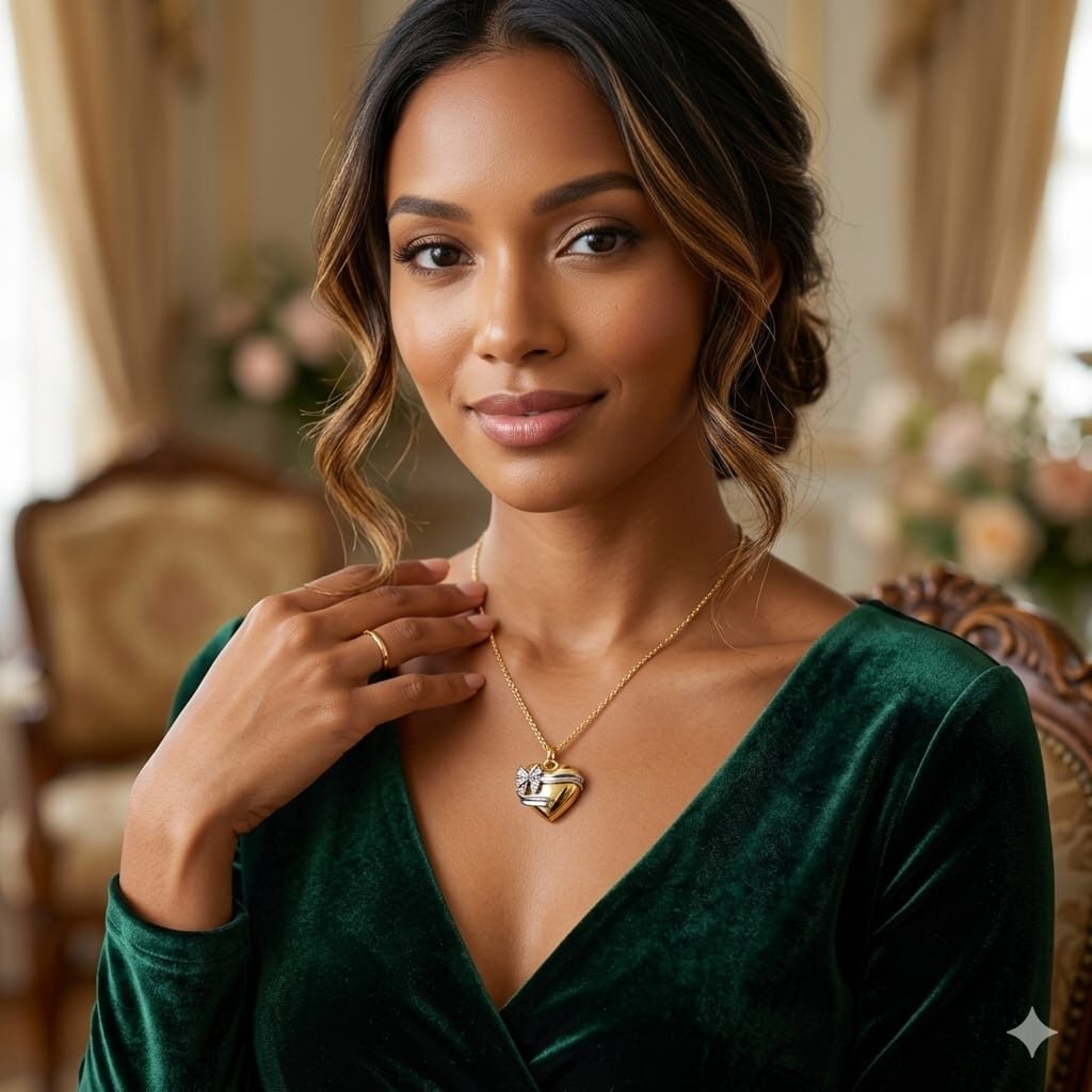 PRAREKA Puff Heart Pendant