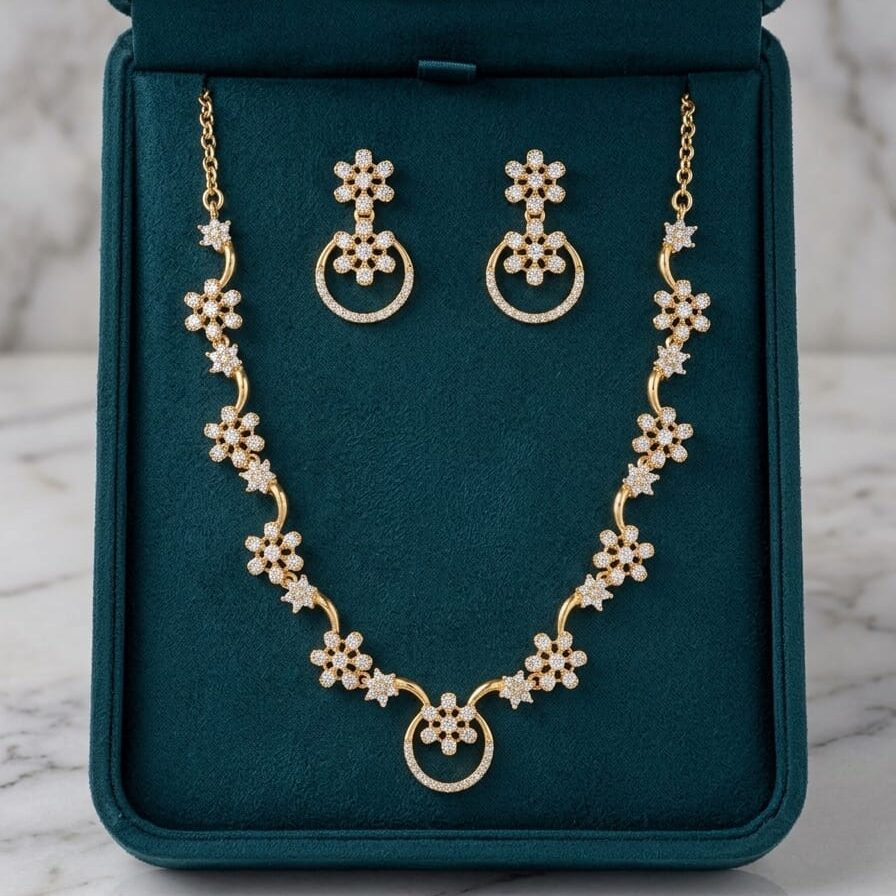 PRAREKA Sparkling Floral Halo