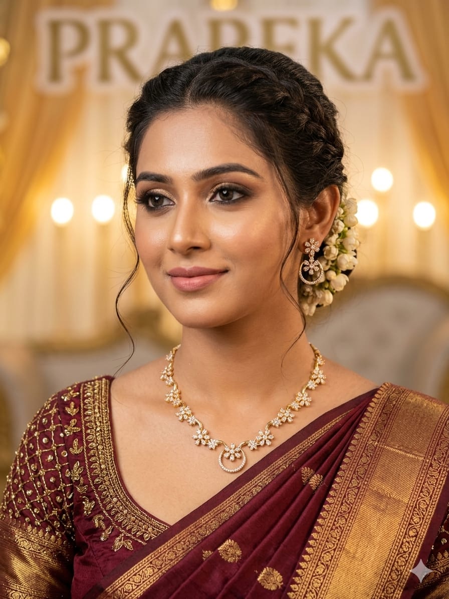 PRAREKA Sparkling Floral Halo