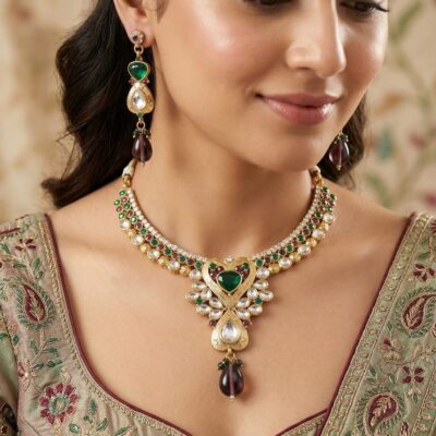 PRAREKA Royal Kundan Set
