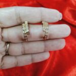 PRAREKA Geometric Gold CZ Hoops PRAREKA Geometric Gold CZ Hoops