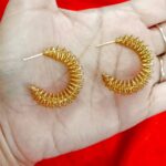 PRAREKA Gold Spiral Hoops PRAREKA Gold Spiral Hoops