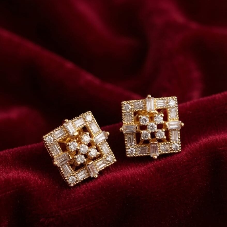 PRAREKA Geometric Crystal Pendant Set